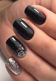 Rich Plain Black Nail Art Press On/ Fake Nails - Readymade /Ready to wear - for Girls and Women