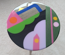 Load image into Gallery viewer, Resin Table , Resin Art Table, Epoxy table, Epoxy table with Wood Work, Resin Coffee Table , Customized Resin Tables, Customized River Table, Customized Epoxy Table, Epoxy Sea Art, Natural Ocean Wave Resin Side Table, Resin Sofa Table, , Beach Theme Table