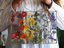Load image into Gallery viewer, Resin preserved Flowers wall hanging for Home Decor, Gift for Him and Her, Valentine Gift
