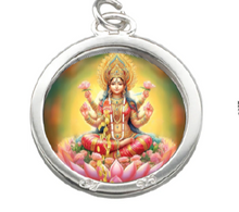 Load image into Gallery viewer, Locket With Photo, Locket With Laxmi Ji Photo, Locket with Radhe Photo, Locket with Shiva Photo, Locket With Premanand Maharaj Photo, Locket with God Goddess Photo, Locket With Radha Name, Custom Silver or Golden Locket