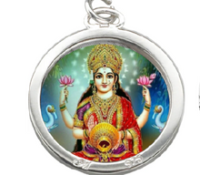 Load image into Gallery viewer, Locket With Photo, Locket With Laxmi Ji Photo, Locket with Radhe Photo, Locket with Shiva Photo, Locket With Premanand Maharaj Photo, Locket with God Goddess Photo, Locket With Radha Name, Custom Silver or Golden Locket