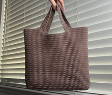 Load image into Gallery viewer, Bhavya's Crocheted Simple Tote bag Making DIY Crochet Kit, Crochet Material Kit with Yarn, Crochet Needles, Tools & Accessories, Crochet Kit Starter, Crochet Beginners Kit, Crochet Tutorial, Yarn Craft Kits for Adults, Handmade Craft