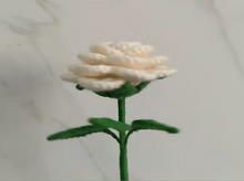 Load image into Gallery viewer, Crochet Rose making Kit with Video Instructions and DIY material