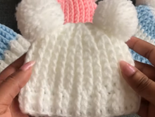 Load image into Gallery viewer, Crochet baby Hat, New Born Baby Crochet hat making Kit with Video Instructions and DIY material