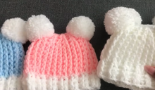 Load image into Gallery viewer, Crochet baby Hat, New Born Baby Crochet hat making Kit with Video Instructions and DIY material