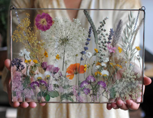 Load image into Gallery viewer, Resin preserved Flowers wall hanging for Home Decor, Gift for Him and Her, Valentine Gift