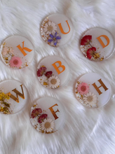 Load image into Gallery viewer, Resin Coasters , Handmade Resin Coasters, River Coasters, Flower Coasters, Resin Tea Coasters, Flower Preserved Coasters - Set of 2 Coasters