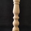 Load image into Gallery viewer, Handmade Wooden Farmhouse Table Leg, Rustic Furniture Leg, Wood Bed Feet, Sofa Leg Wood, Coffee Table Leg, Wooden Leg, Wood Turned Feet, Hand Carved Leg