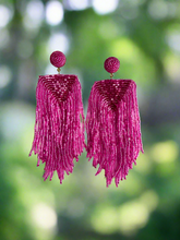 Load image into Gallery viewer, Bhavya's Earring making Kits, DIY Earring making, Fabric Earring Making Kit, Beaded Earring Making Kit