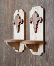Load image into Gallery viewer, Wooden Entryway Shelf, Decorative Small shelf, Carved Wooden Small Shelf for mobile, remote and small decor items, Solid Wood