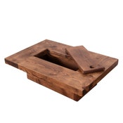 Load image into Gallery viewer, Solid Wood Rustic Coffee Table | Reclaimed Timber Style, Handcrafted wooden furniture