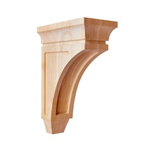 Load image into Gallery viewer, Wooden Home Decor , Pure Solid Wood Hand Carved, Wooden Carved Bracket Corbel - 1 Piece ( 8 Inch)