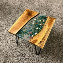 Load image into Gallery viewer, Marble Design Wood and Resin Table