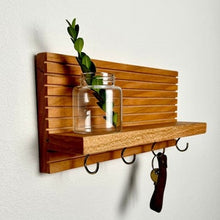 Load image into Gallery viewer, Premium Wooden Home decor, Solid Wood Entryway Organizer | Key Holder | Sunglasses Holder |