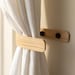 Load image into Gallery viewer, Luxury Curtain Holdbacks | Wooden Curtain Tie Backs | Wooden Curtain Hooks | Modern Minimalist Holdbacks - Pack of 2
