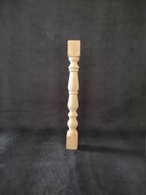 Load image into Gallery viewer, Handmade Wooden Farmhouse Table Leg, Rustic Furniture Leg, Wood Bed Feet, Sofa Leg Wood, Coffee Table Leg, Wooden Leg, Wood Turned Feet, Hand Carved Leg