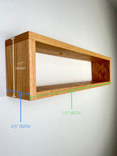 Load image into Gallery viewer, Wooden Floating shelf for kitchen Solid Wood Rectangle Floating Shelf | Bathroom Shelf | Kitchen Storage | Minimalist | Hardwood