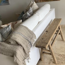 Load image into Gallery viewer, Rustic Wooden Bench , Narrow Side Table, Bedside Table, Narrow Wooden Hallway, Foyer, Entryway Bench with Storage, Handmade Wooden Rustic Bench