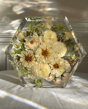 Load image into Gallery viewer, Floral Preservation |Garland Floral Preservation | Wedding Invitation Card Floral Preservation | Wedding Floral Preservation | Resin Floral Preservation | Bridal Bouquet Preservation | Resin Floral Block | Custom Bouquet Preservation