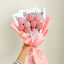 Load image into Gallery viewer, Crochet Flower Tulip Birthday Gift Knitted Flower Bouquet Gift Bday Crochet Crochet Tulip Bouquet Gift For Mother Day Flowers Bunch