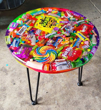 Load image into Gallery viewer, Resin candy Table , Unique Gift for Kids, Customization Available, Table with Chocolates Inside, Unique Home Decor
