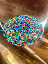 Load image into Gallery viewer, Unique Table With Pills Preserved in Resin , home decor, coffee table, side table happy pills Resin top table top