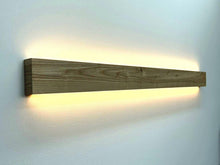 Load image into Gallery viewer, Wooden LED Wall Lamp Handmade Solid Wood- Modern Linear Sconce , Wooden Lamp