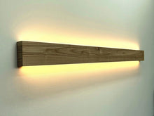 Load image into Gallery viewer, Wooden LED Wall Lamp Handmade Solid Wood- Modern Linear Sconce , Wooden Lamp