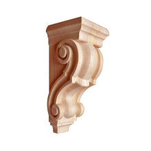 Load image into Gallery viewer, Wooden Home Decor , Pure Solid Wood Hand Carved, Wooden Carved Bracket , Pair of Wood Carved Traditional Corbels, Available - 10 Inch