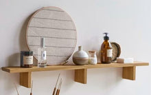 Load image into Gallery viewer, Handmade Wooden Multipurpose Shelf, Hanging wooden Shelf Art, home decor