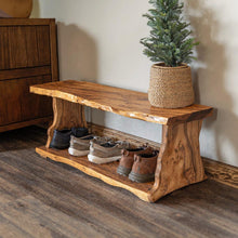 Load image into Gallery viewer, Entryway Bench, Wooden Shoe Rack, Shoe Bench Storage Cabinet Wood Furniture Entryway Decor