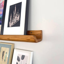 Load image into Gallery viewer, Premium Luxury Solid wood Picture Ledge Shelves ,Handmade wooden floating shelf for photos, paintings, and frames