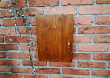 Load image into Gallery viewer, Natural Wooden Extra Large Lockable Hanging Key Box, Key and Lock, Hanging Key Organizer, 35 Key Hooks, Handcrafted Wall Cabinet, Key safe