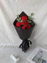 Load image into Gallery viewer, Handmade Crochet Rose Bouquet: Everlasting Valentine's Gift