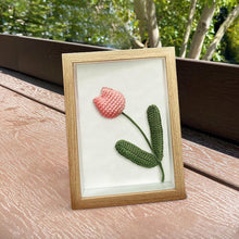 Load image into Gallery viewer, Mother's Day Crochet Flower in Frame, Mom Flower Shadow Box, Mom's Rose Frame Box, Birthday Gift Box for Mom Grandma Nana, Gifts for teacher