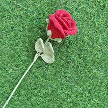 Load image into Gallery viewer, Handmade Crochet Rose, Bouquet for Anniversary/Birthday Gifts, Valentine's Day crochet Bouquet, Mother's Day Gifts,Red Roses,Gifts for her