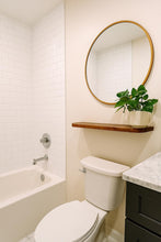 Load image into Gallery viewer, Wooden Floating Shelves with Rounded Corners, Natural Wood Oak Shelf,Living Room Decor,Bracketless Shelving,Wooden Bookshelf,Different, Shelf for Bathroom