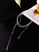 Load image into Gallery viewer, Resin Raindrop Necklace, Minimalist Choker, Handmade Nature Jewelry