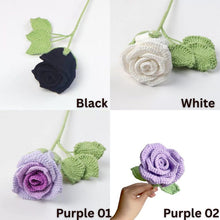 Load image into Gallery viewer, Custom Crochet Rose Bouquet : Gift for Her, Valentine’s Day, Anniversary, Birthday, Christmas, proposal