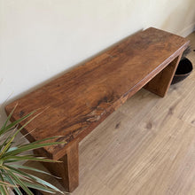Load image into Gallery viewer, Handmade Vintage Teak Wood Bench , Solid Wooden Bench, Farmhouse Entryway Bench, Natural Console Table
