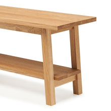 Load image into Gallery viewer, Entryway Solid Wood Shoe bench , wooden natural look bench