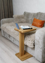 Load image into Gallery viewer, Handmaden bedside coffee table, custom wooden furniture, laptop bed table, Scandinavian home decor