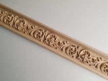 Load image into Gallery viewer, Wood Wall Molding: Acanthus Leaf Scroll Design (5 Feet)