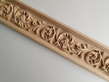 Load image into Gallery viewer, Wood Wall Molding: Acanthus Leaf Scroll Design (5 Feet)