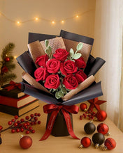 Load image into Gallery viewer, Custom Crochet Rose Bouquet : Gift for Her, Valentine’s Day, Anniversary, Birthday, Christmas, proposal