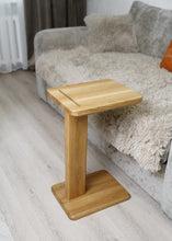 Load image into Gallery viewer, Handmaden bedside coffee table, custom wooden furniture, laptop bed table, Scandinavian home decor