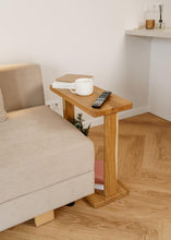 Load image into Gallery viewer, Slim side table, narrow bedside coffee table, living room furniture, indoor plant stand