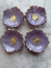 Load image into Gallery viewer, Floral Resin Trinket Bowl, Small Jewelry Dish, Home Decor Gift , Resin Bowl - Pack of 4