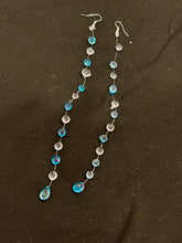 Load image into Gallery viewer, Resin Teardrop Dangle Earrings | Clear Crystal, Elegant Water Drop Jewelry