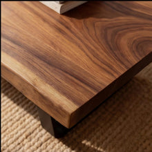 Load image into Gallery viewer, Solid Teak woodTabletop with Live Edge – Natural Wood Slab, Handmade Wooden Table Top